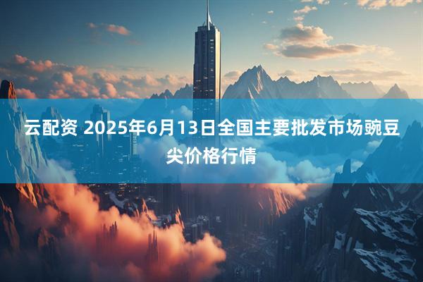 云配资 2025年6月13日全国主要批发市场豌豆尖价格行情